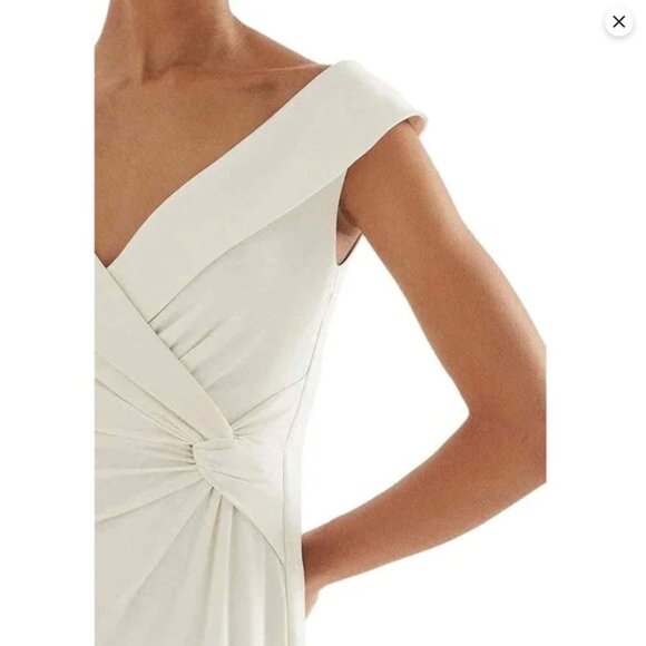 NWT Ralph Lauren JERSEY OFF THE SHOULDER DRESS - mascarpone cream IVORY - Picture 13 of 16
